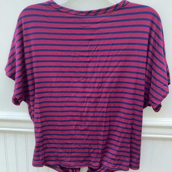 Olivia Rae Tie Front Summer Top size Large blouse tee t-shirt - Picture 9 of 9